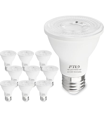 LumStory 12 Pack PAR20 LED Bulbs 5000K Daylight White